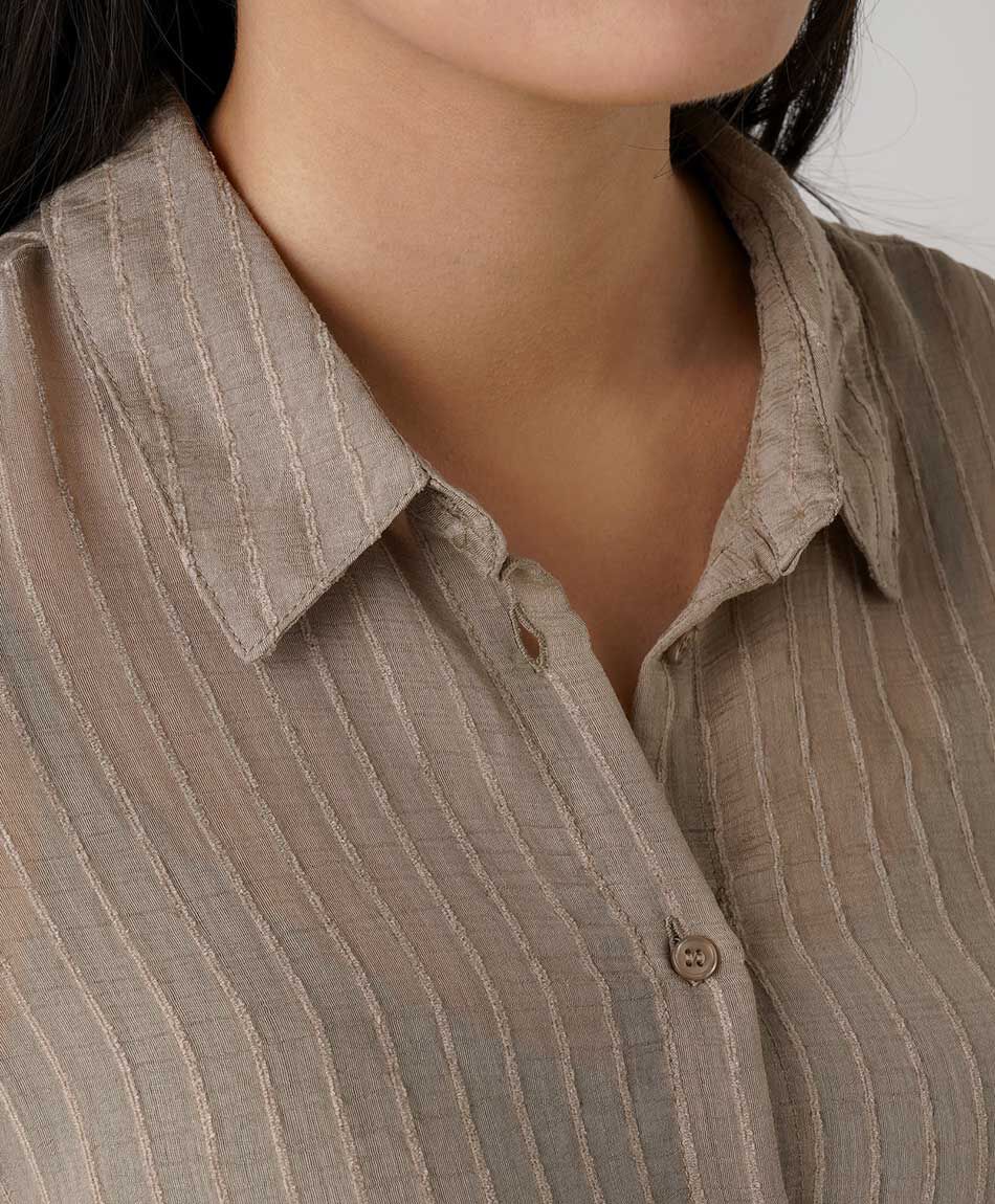 Blusa mujer lazos laterales l&iacute;neas