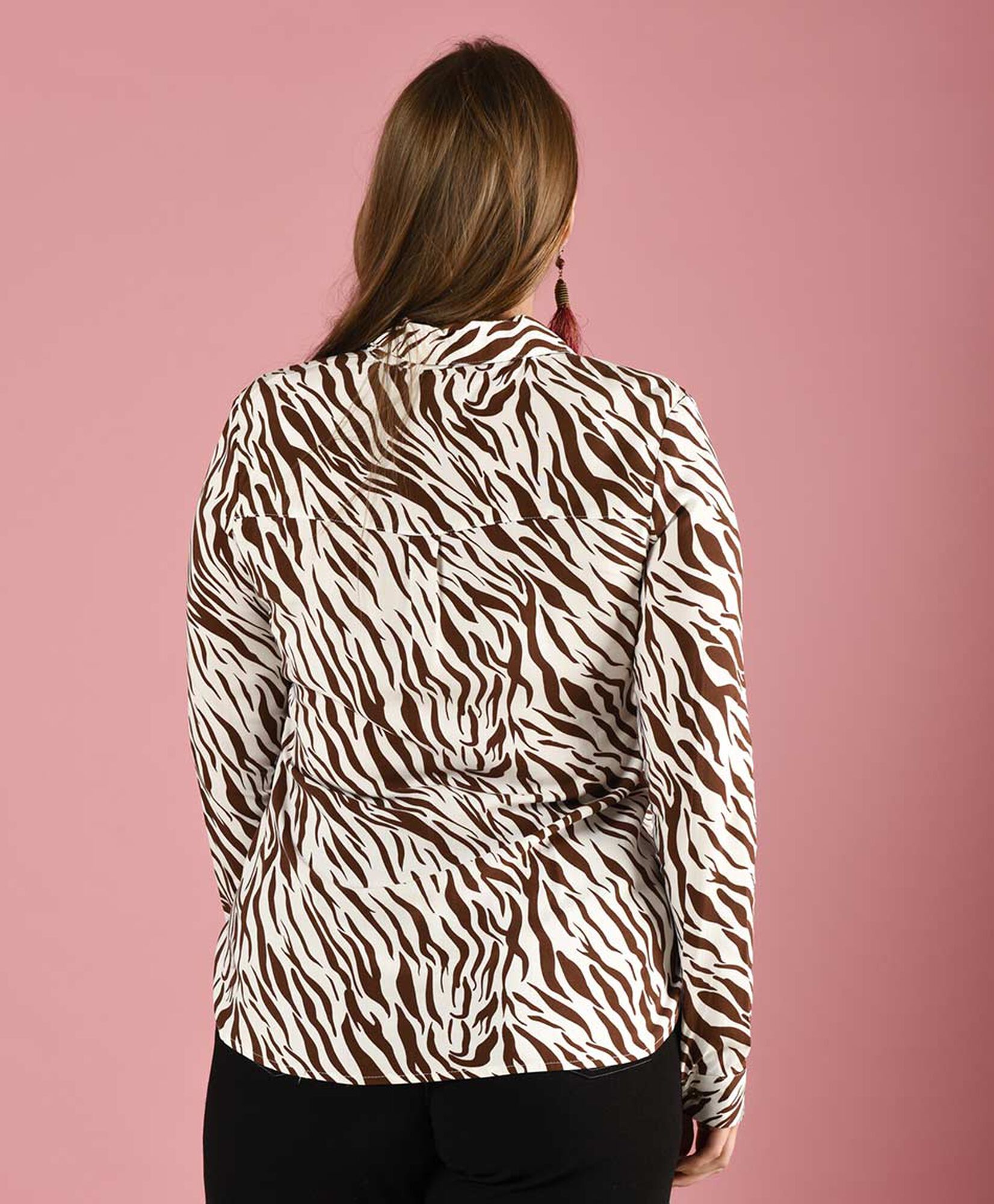 Blusa estampada mixta Blusa estampada mixta