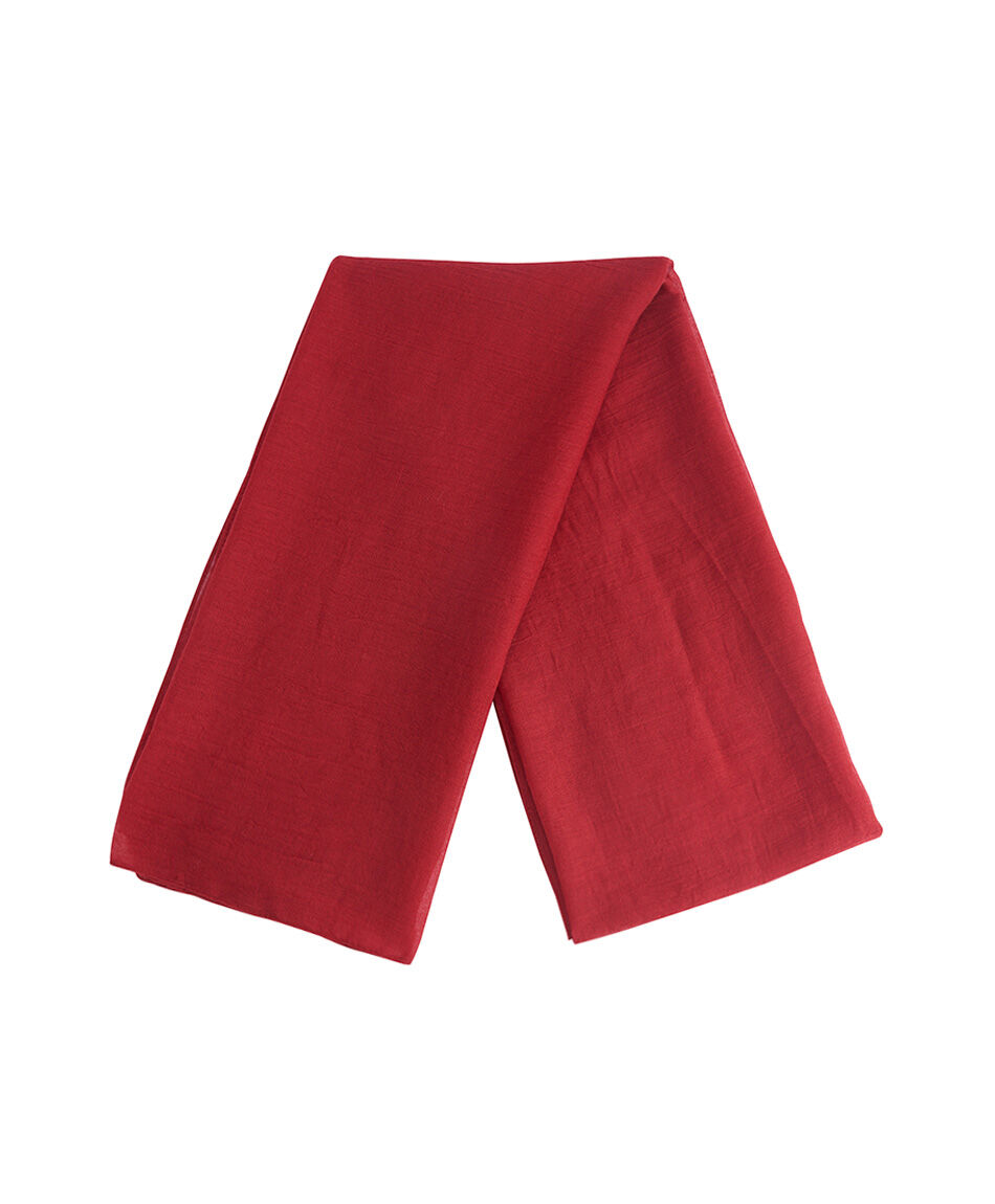 Bufanda mujer lisa roja