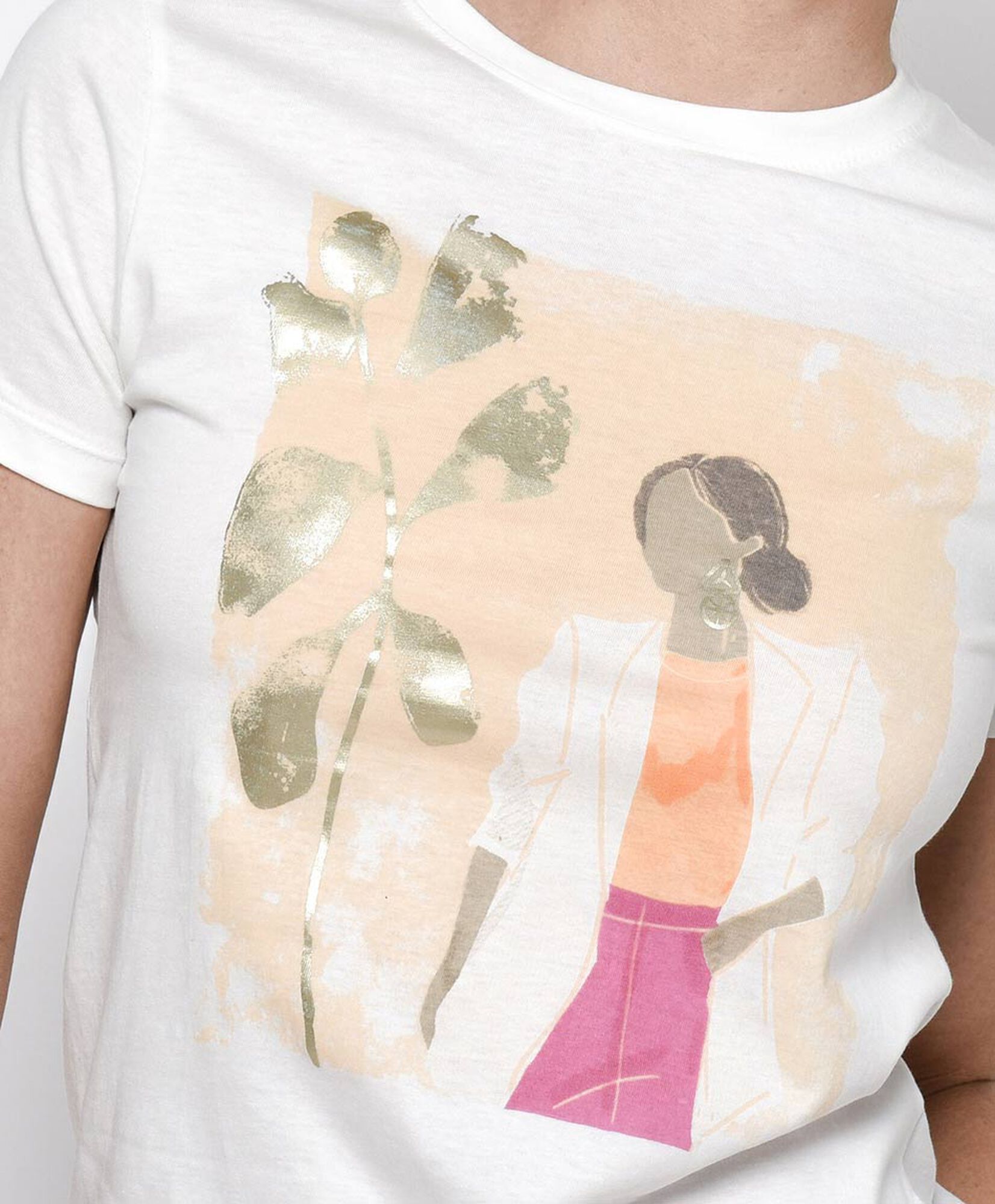 Polera muje estampado artistico Polera muje estampado artistico