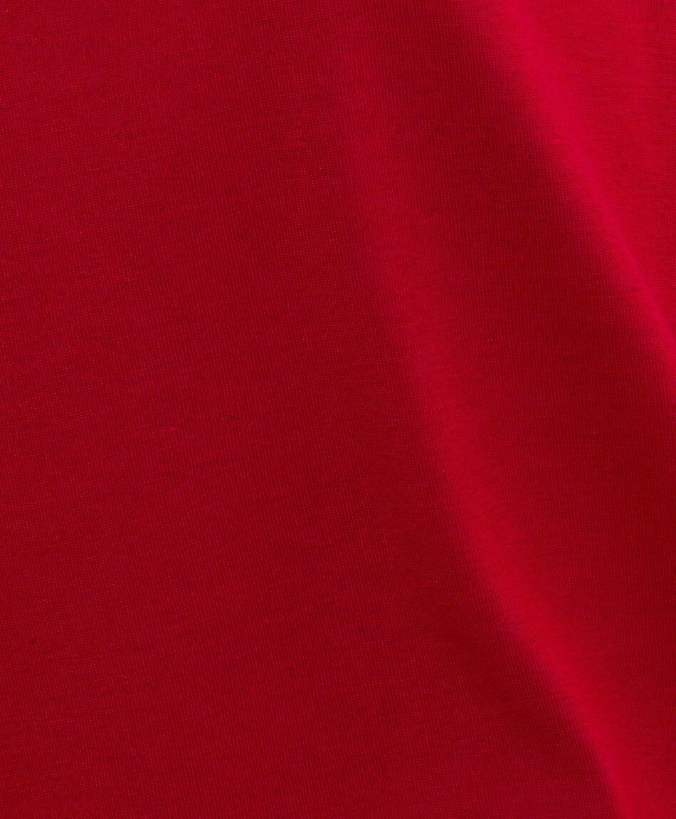 Polera mujer manga corta cl&aacute;sico rojo