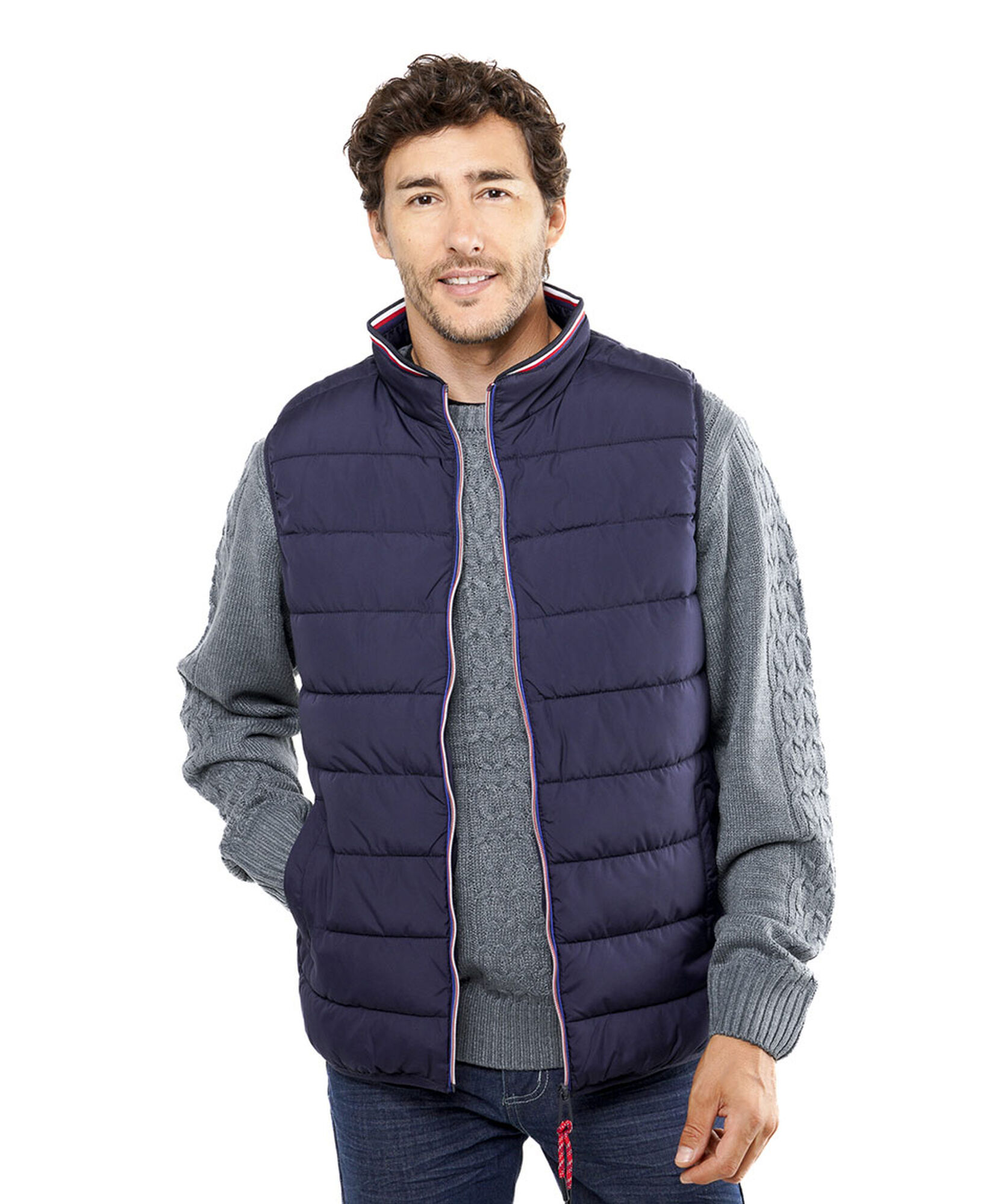 Parka hombre sin mangas acolchada Parka hombre sin mangas acolchada