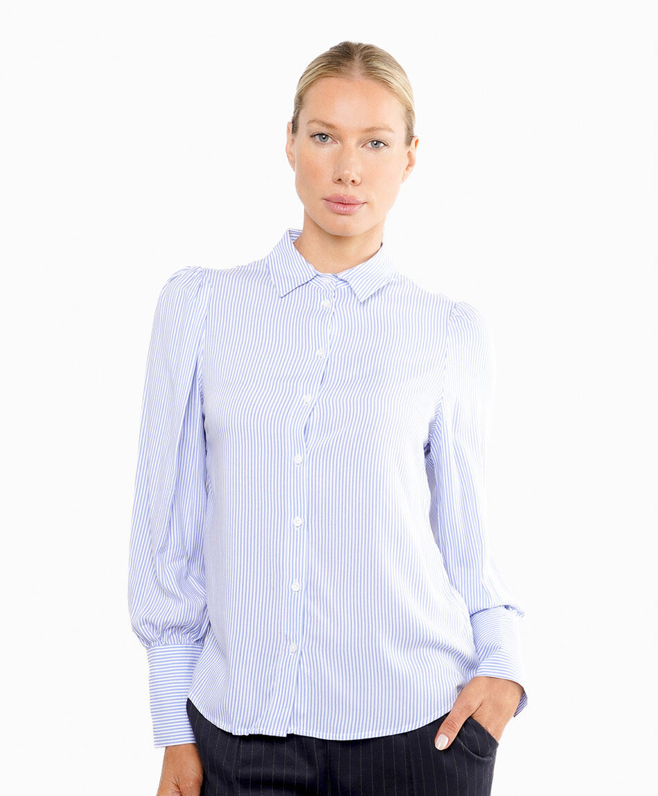 Blusa mujer rallas elegantes