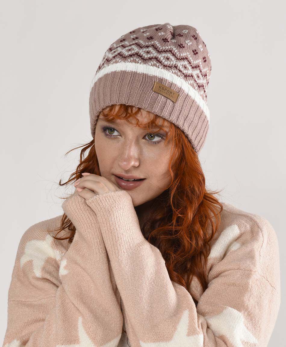 Gorro mujer rombos