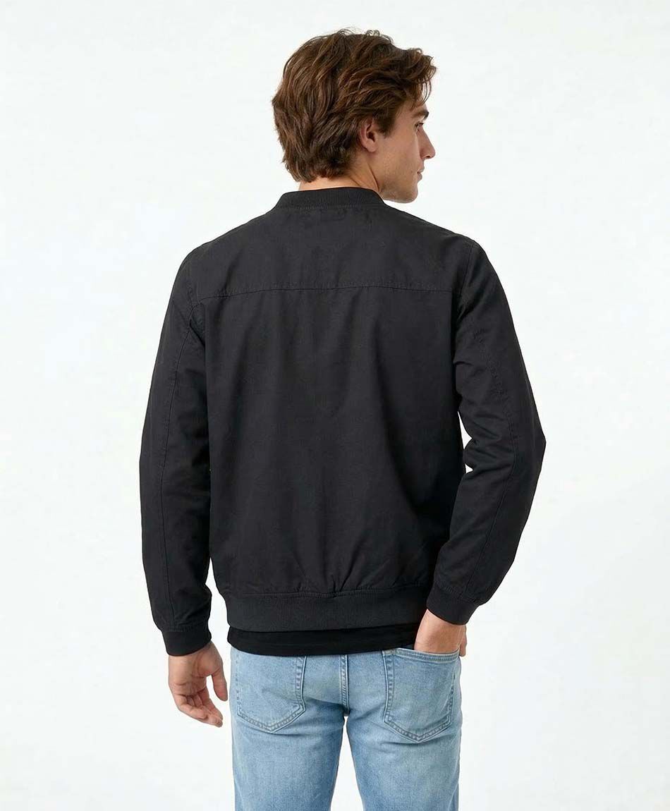 Chaqueta hombre bomber black