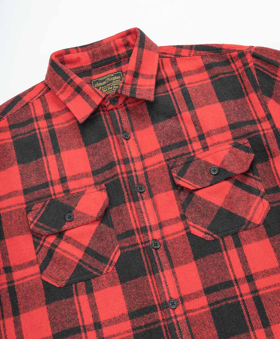 Chaqueta hombre le&ntilde;adora roja