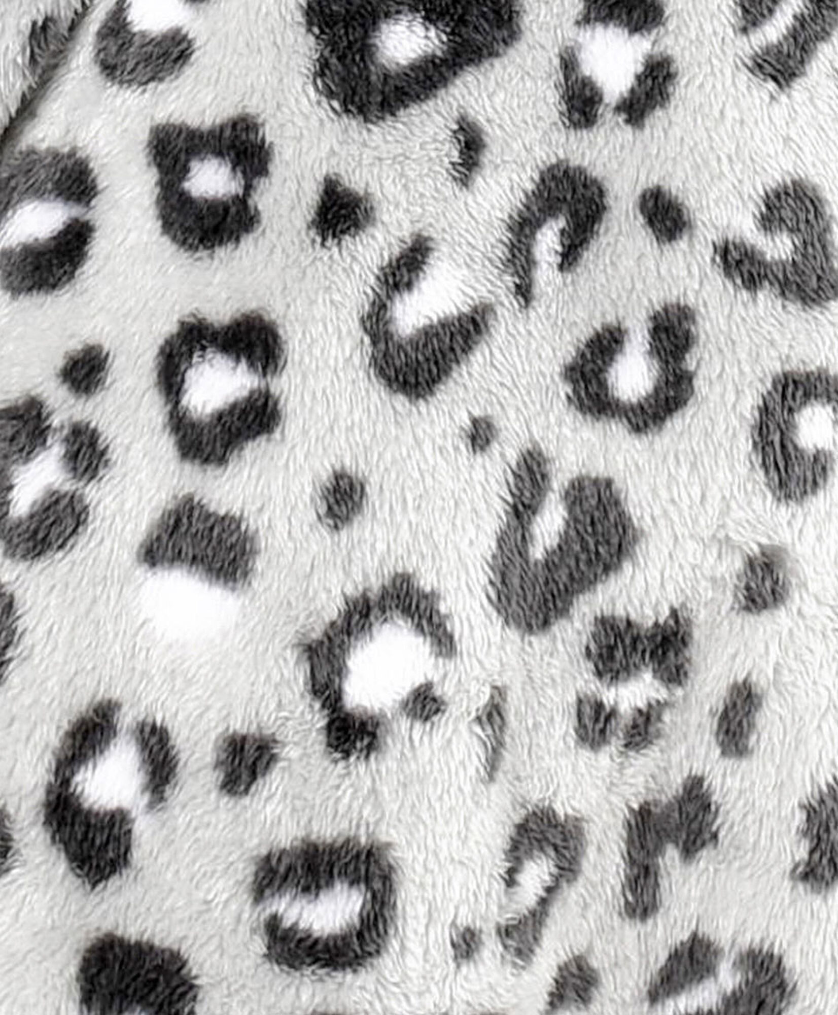 Polerón manta mujer animal print gris Polerón manta mujer animal print gris