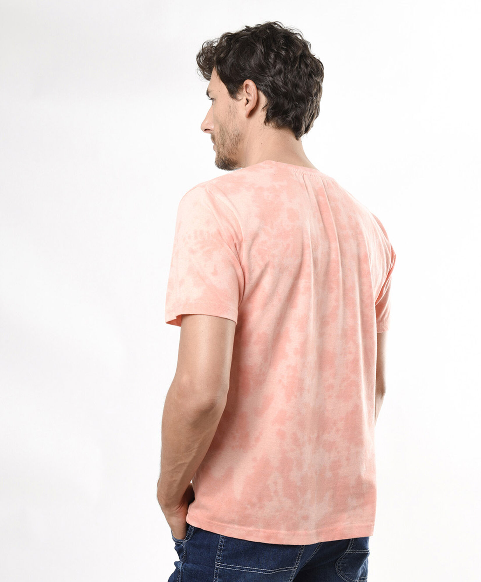 Polera hombre tie dye estampada Polera hombre tie dye estampada