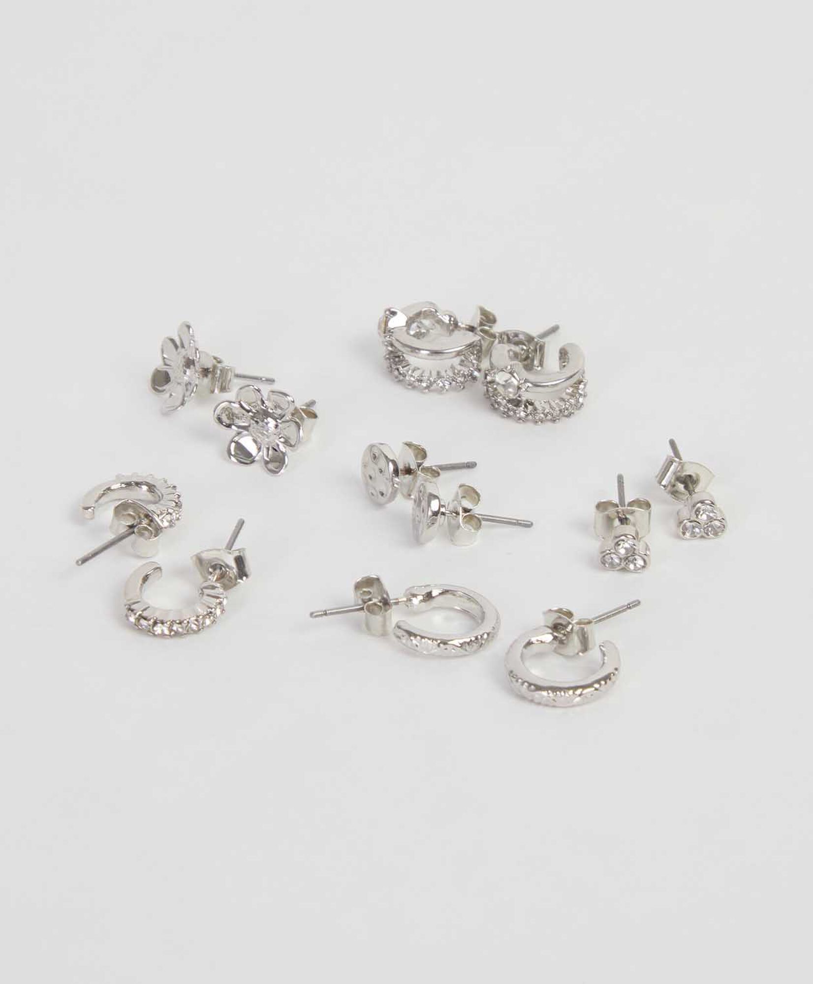 Set 6 aros mujer silver Set 6 aros mujer silver