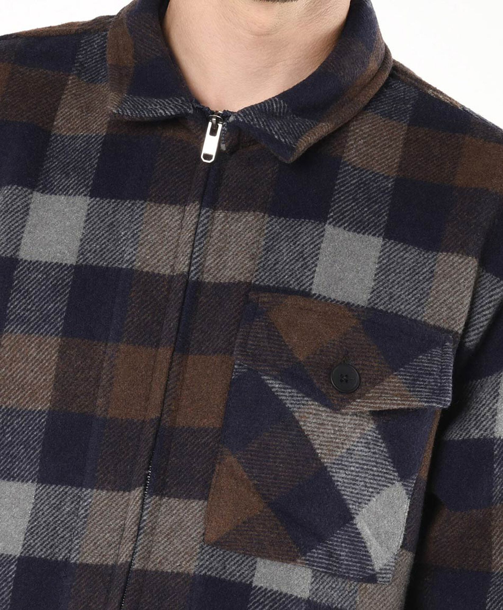 Chaqueta hombre escocesa bolsillo Chaqueta hombre escocesa bolsillo
