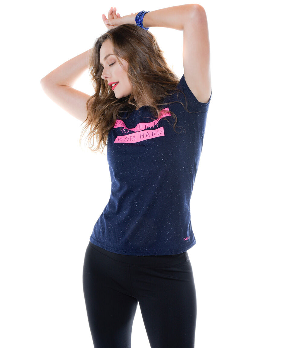 Polera deportiva print