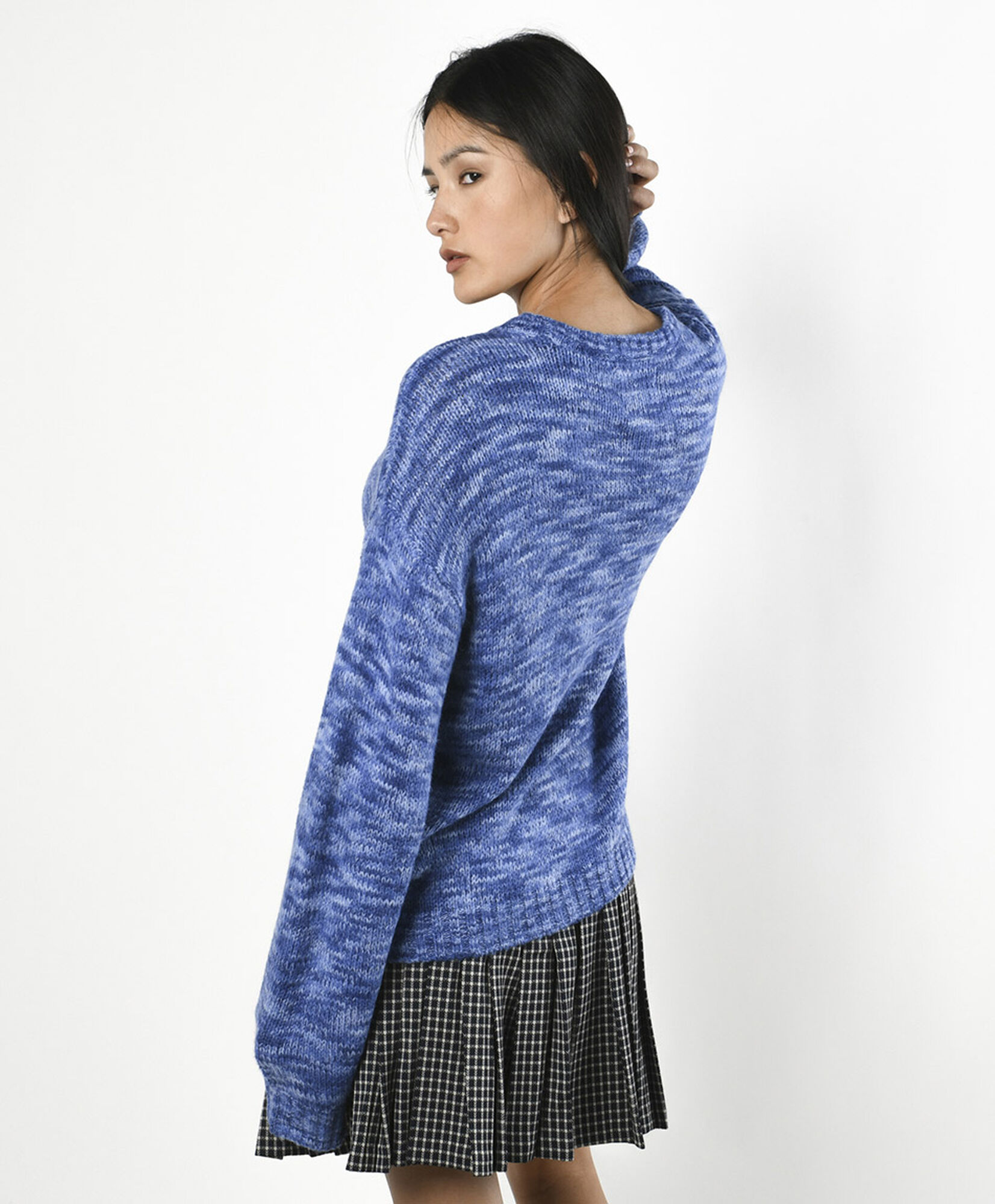 Sweater mujer melange azul Sweater mujer melange azul