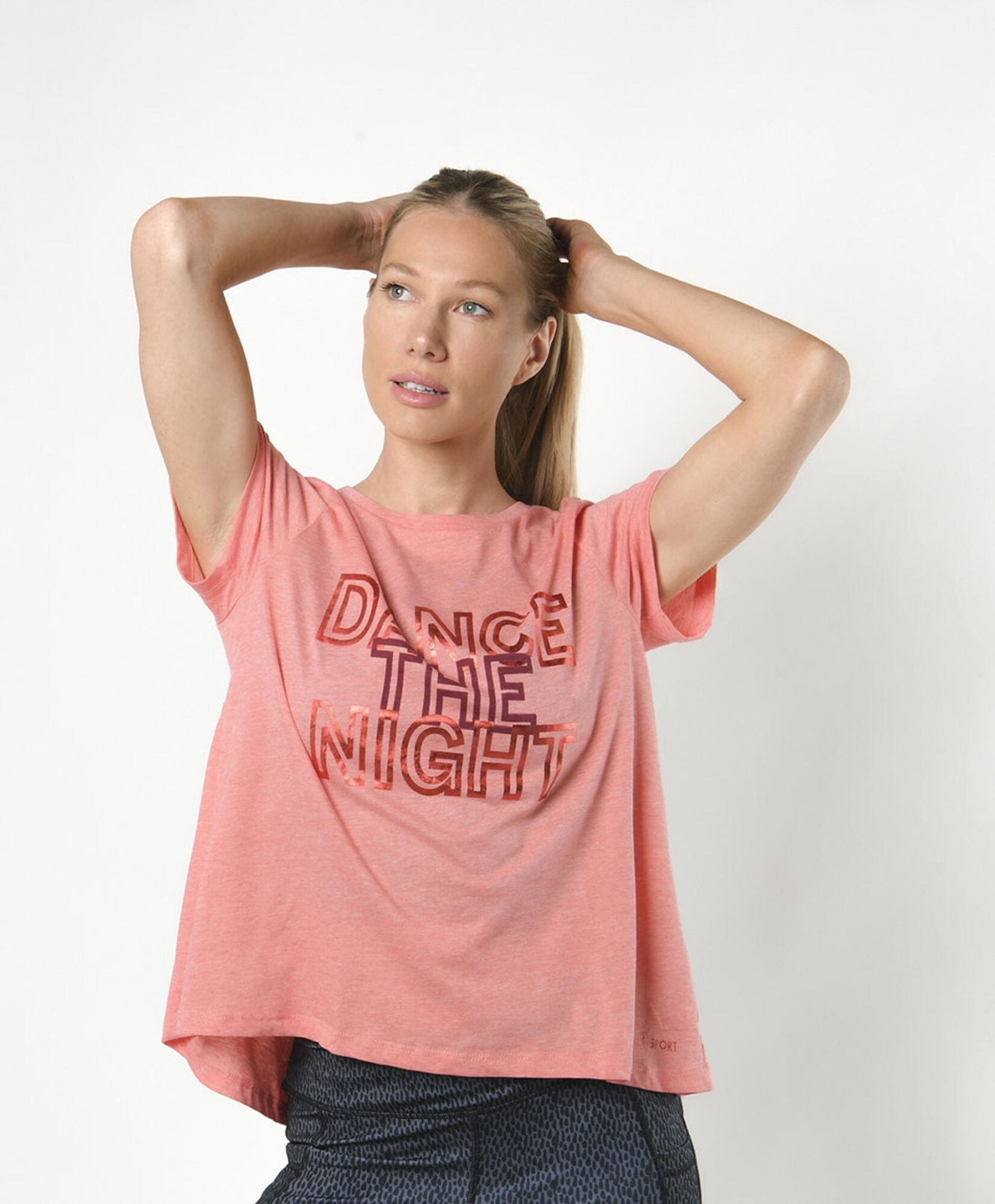 Polera deportiva mujer frase brillante Polera deportiva mujer frase brillante