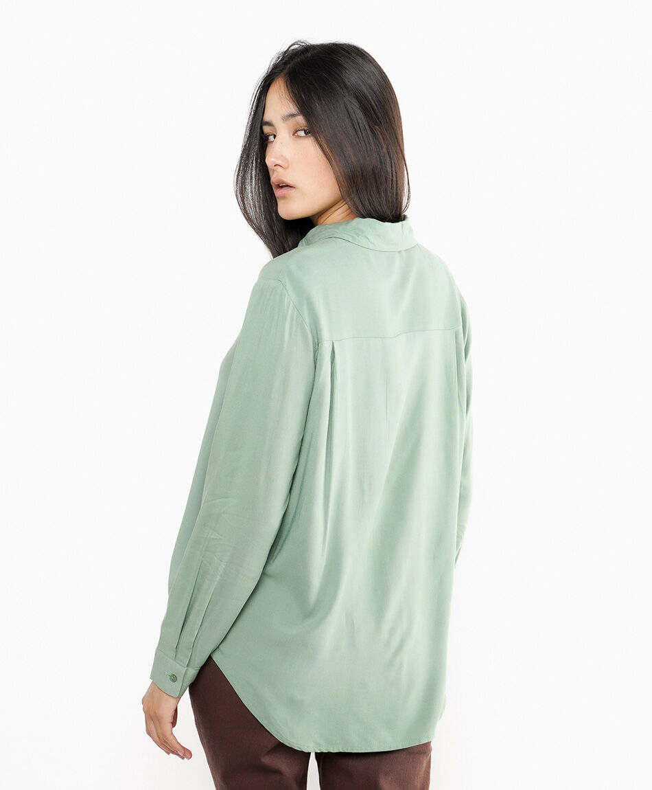 Blusa mujer camisero green