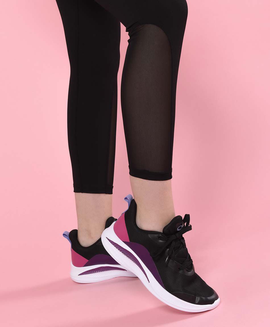 Calza mujer pretina cruzada tiro alto