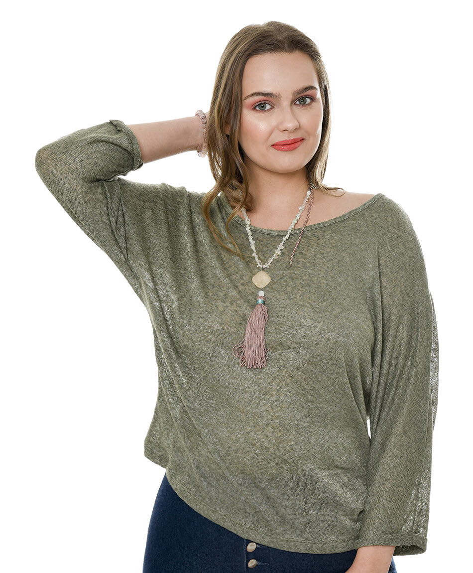 Polera comfy cierre