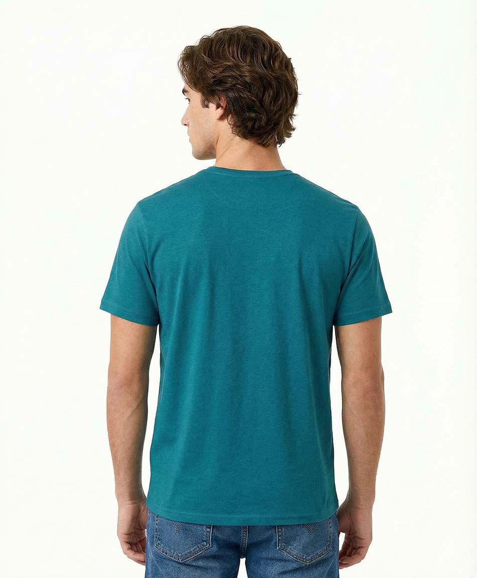 Polera deportiva hombre cuadro ondas