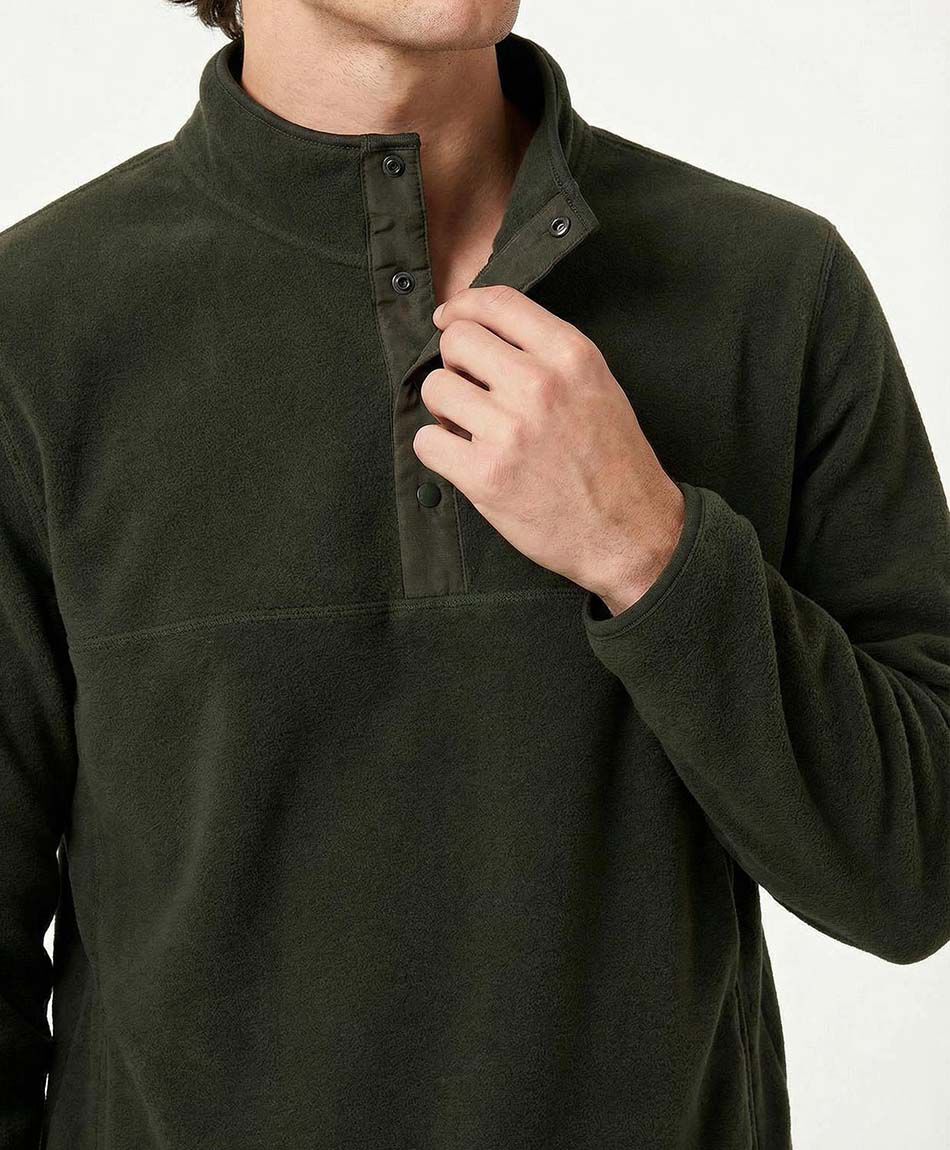 Poler&oacute;n hombre polar con botones