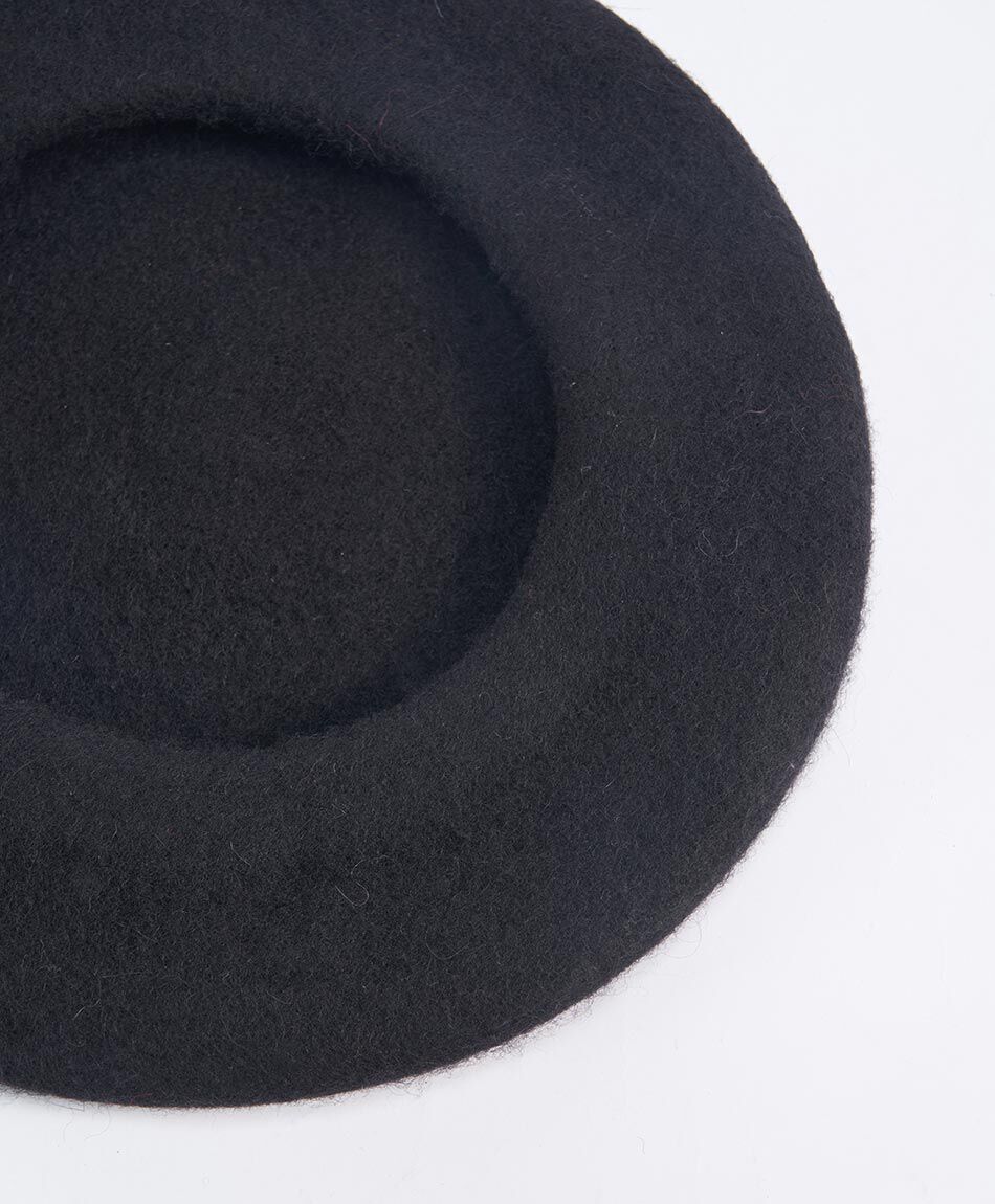 Boina mujer lana black