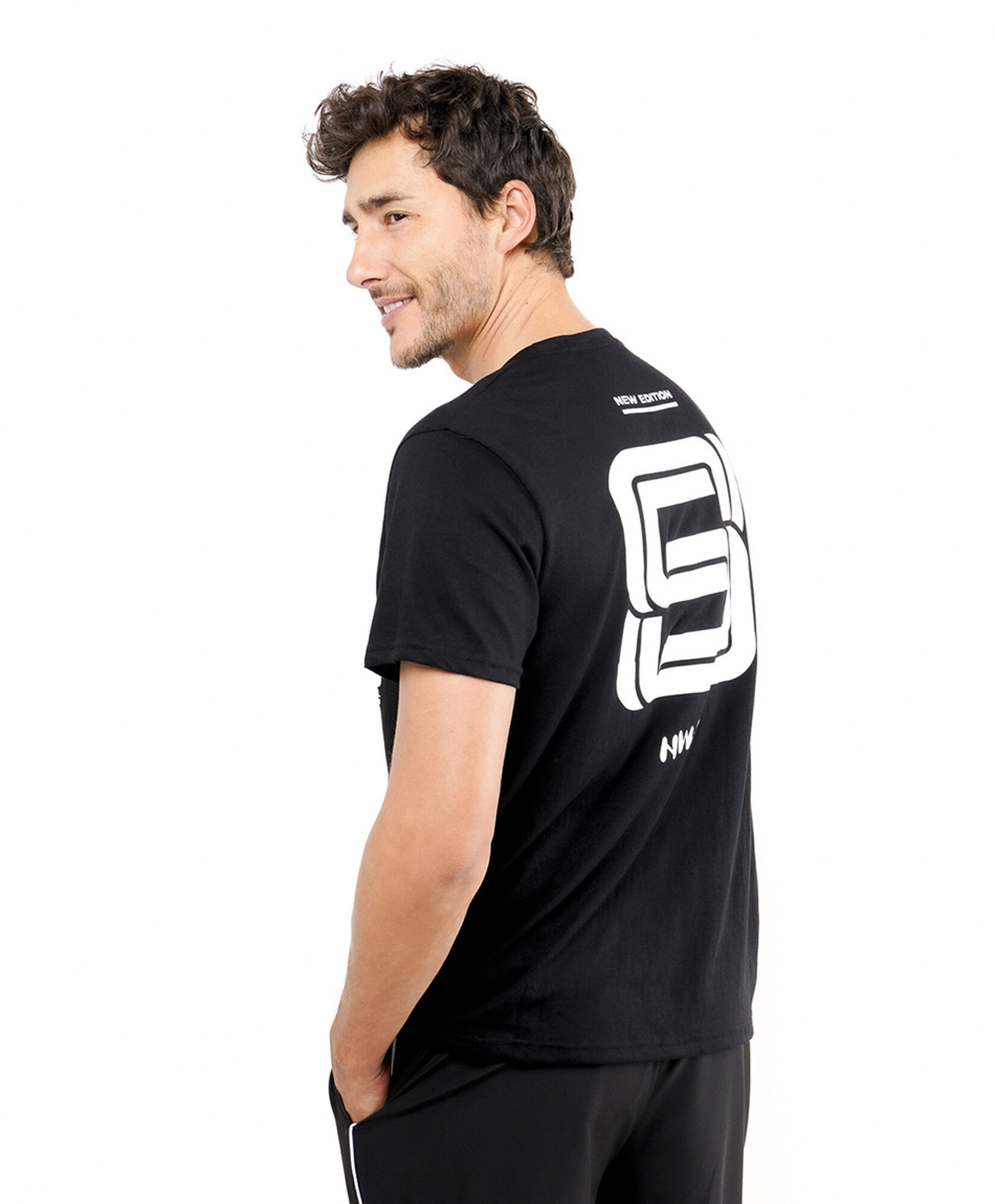Polera hombre estampado doble letras Polera hombre estampado doble letras