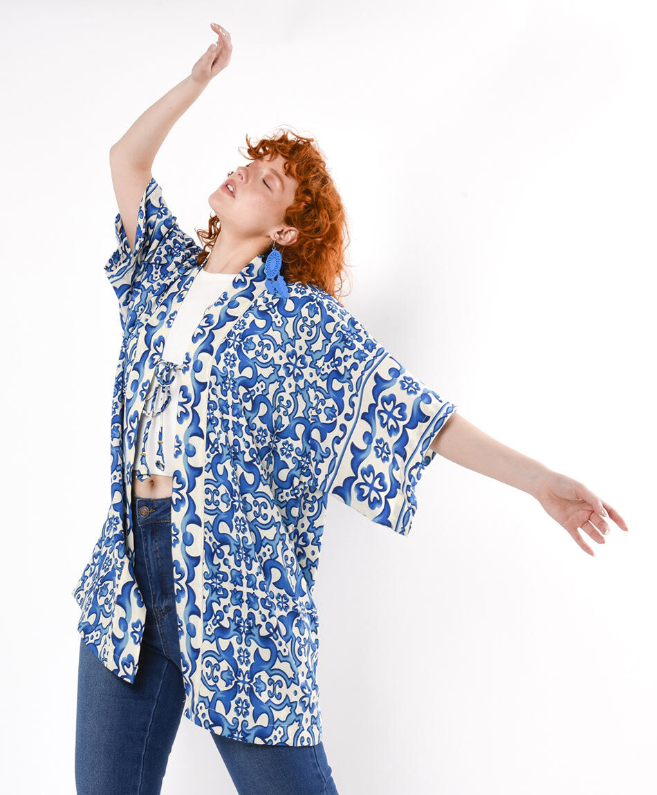 Kimono mujer estampado arabic
