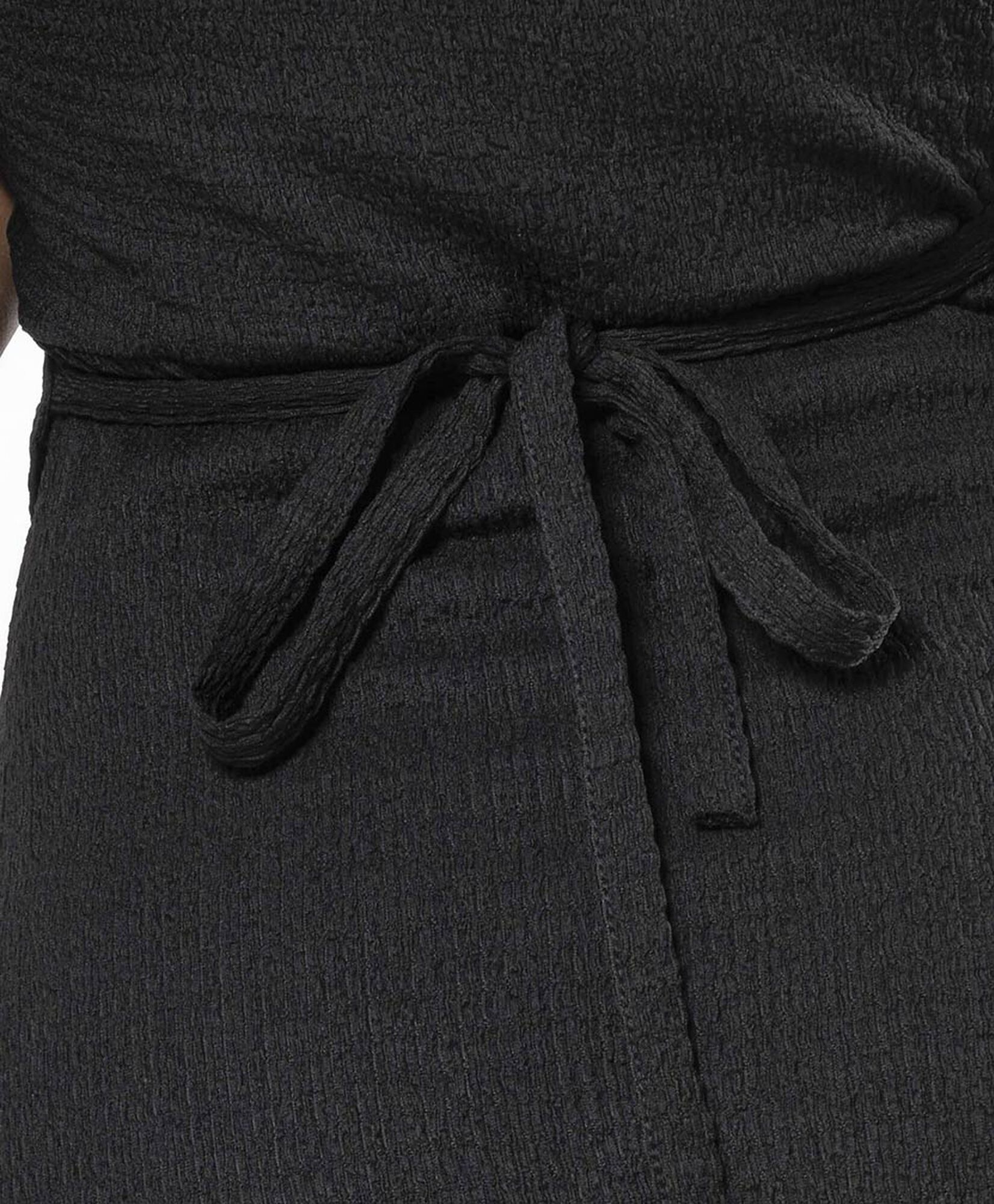 Vestido corto mujer cruzado texturas Vestido corto mujer cruzado texturas