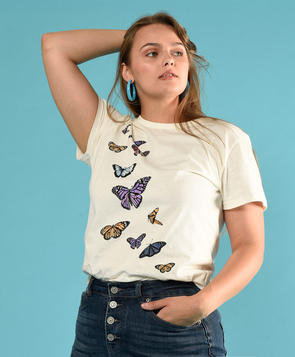Polera mariposas