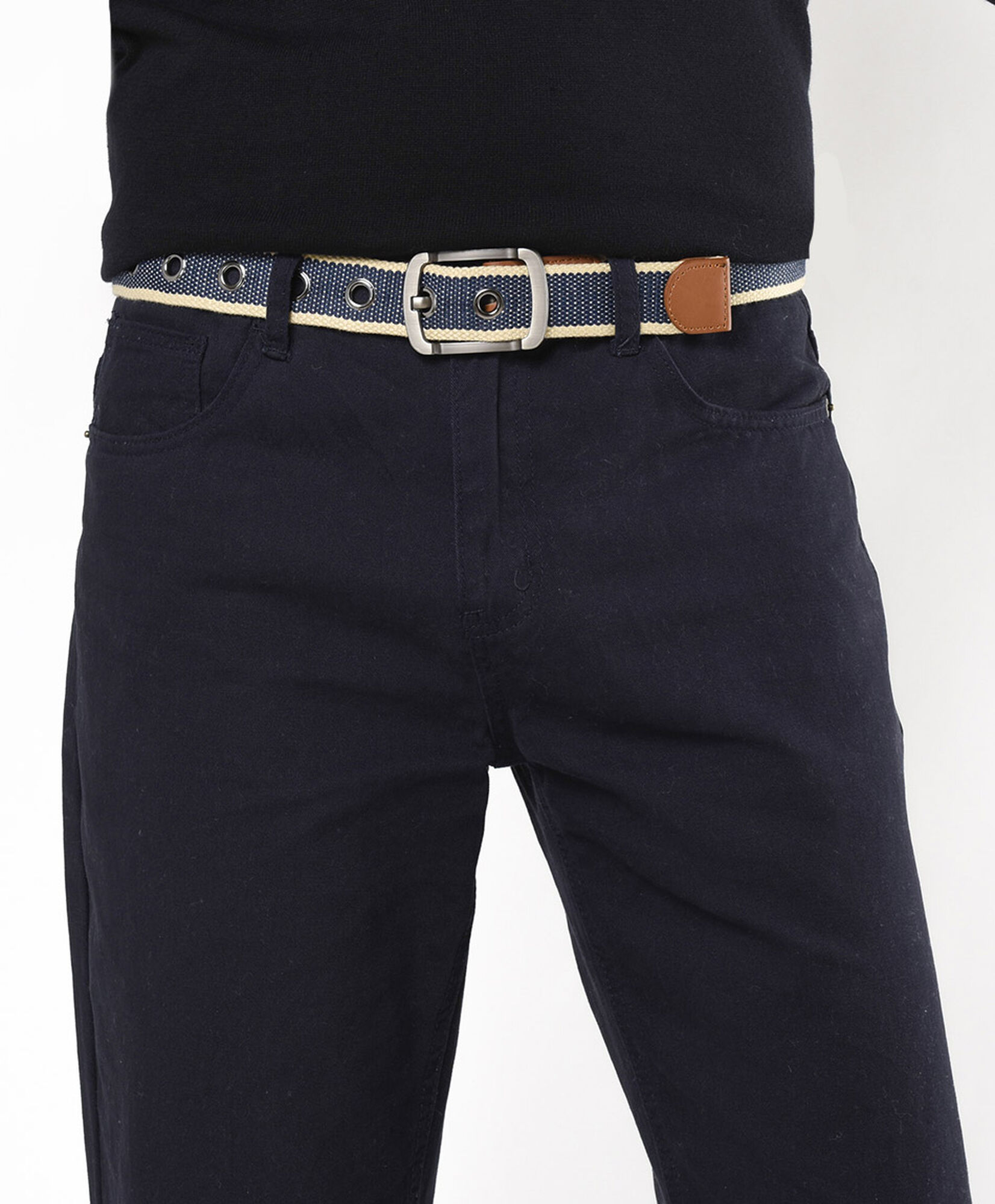 Cinturón hombre bicolor azul Cinturón hombre bicolor azul