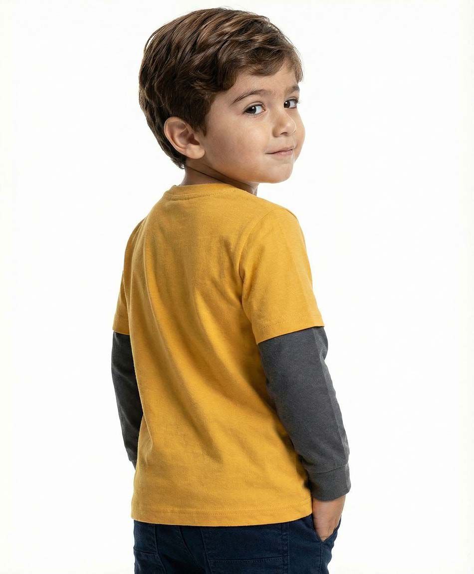 Polera beb&eacute; estampado super hero