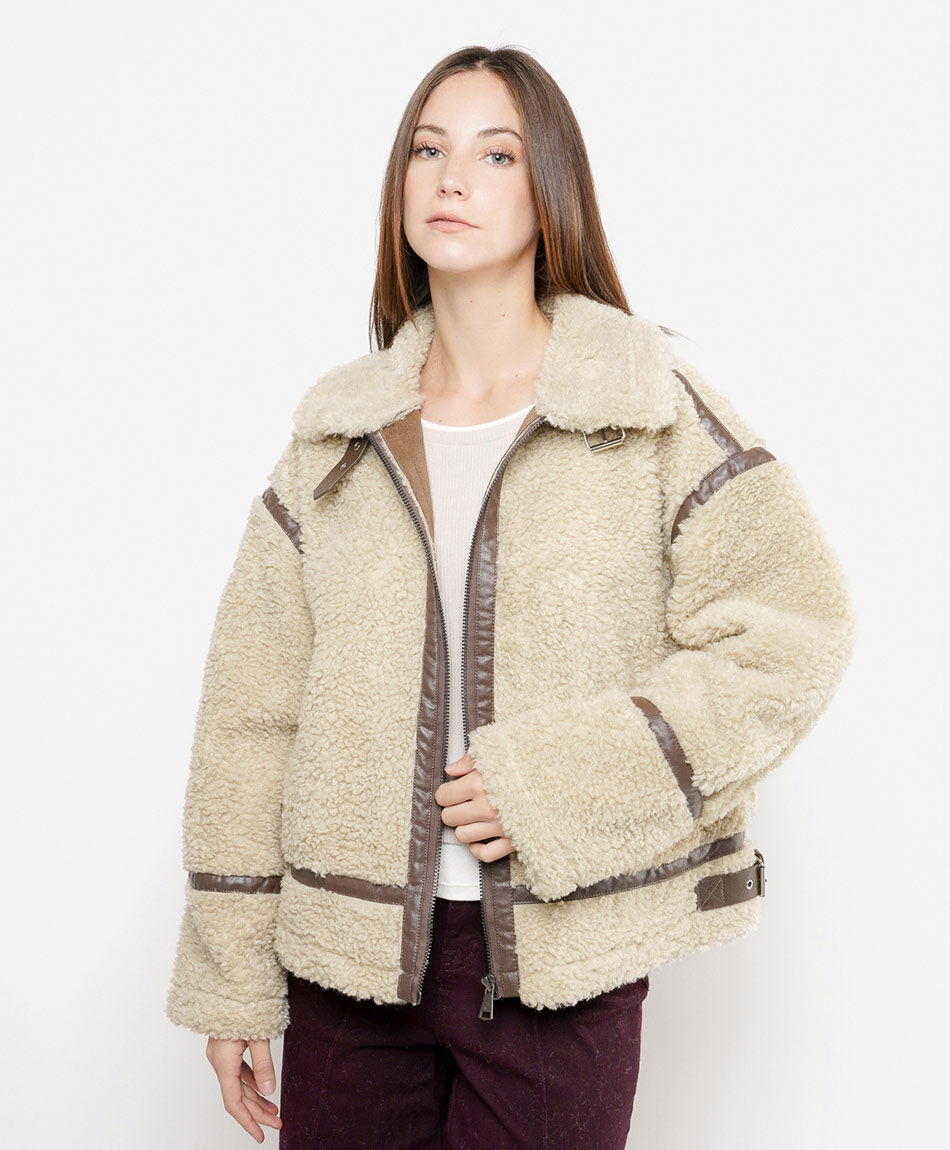 Chaqueta mujer mix oversize