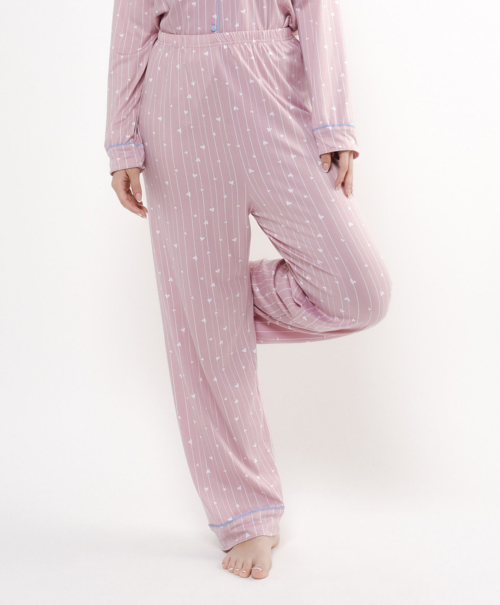 Pijama mujer camisero corazones Pijama mujer camisero corazones