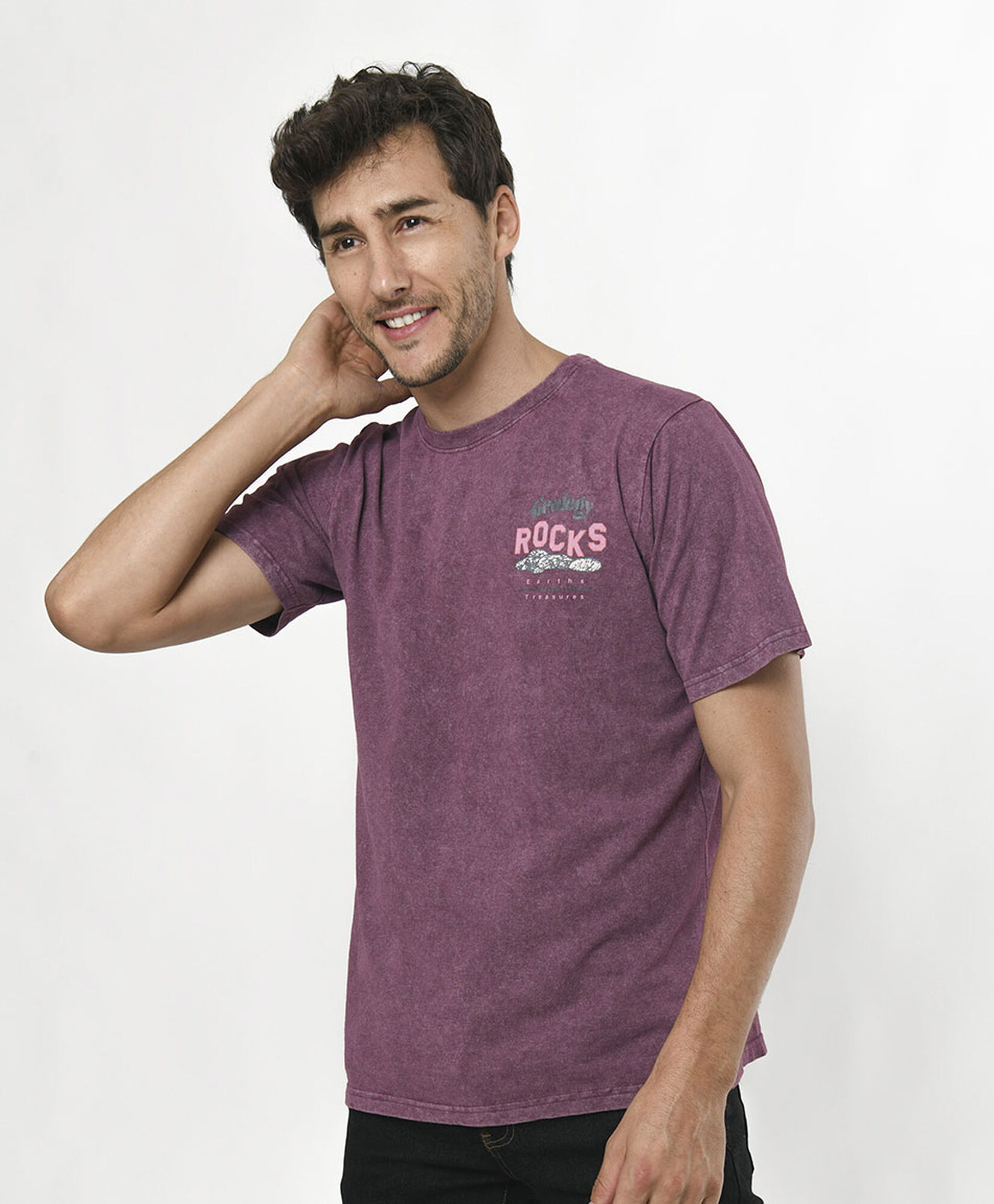 Polera hombre estampado geología Polera hombre estampado geología