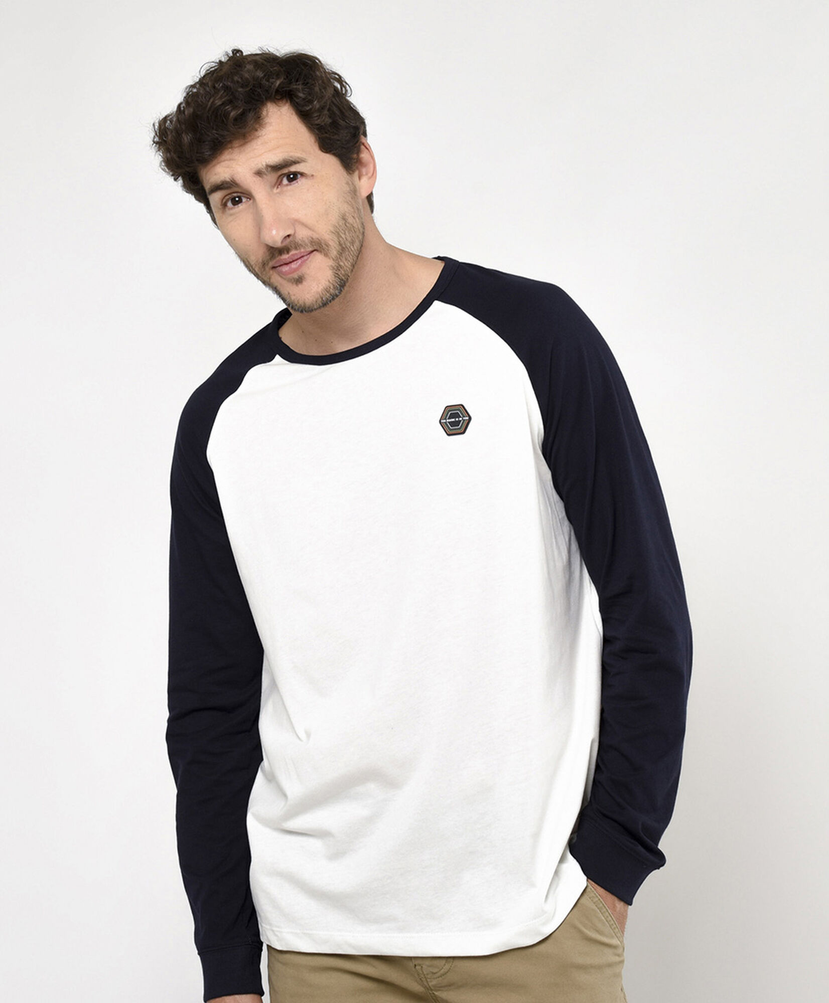 Polera hombre bicolor Polera hombre bicolor