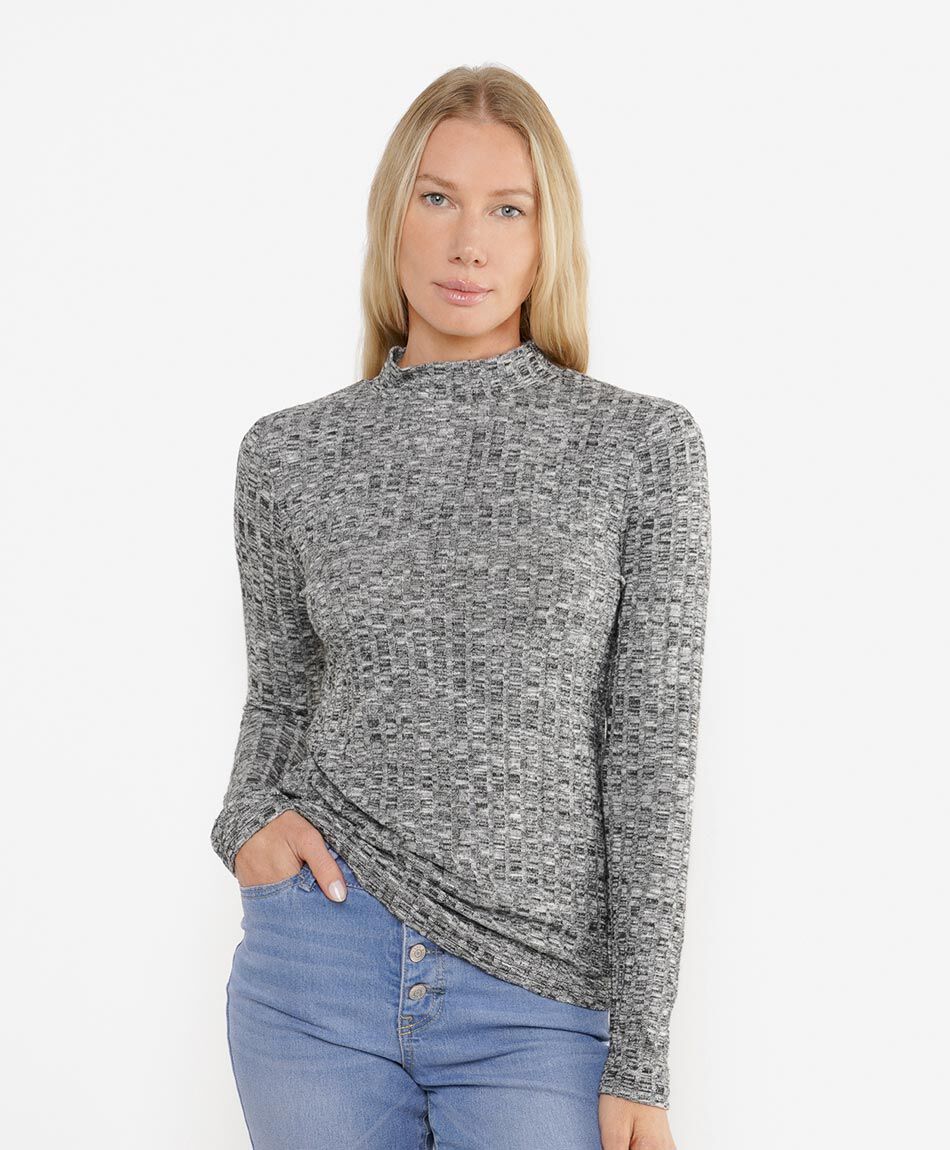 Polera mujer canal&eacute; lanoso