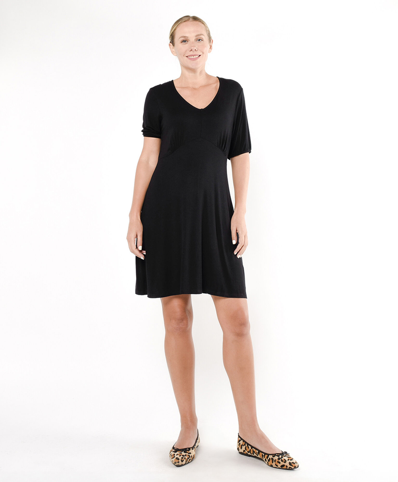 Vestido mujer clásico liso Vestido mujer clásico liso