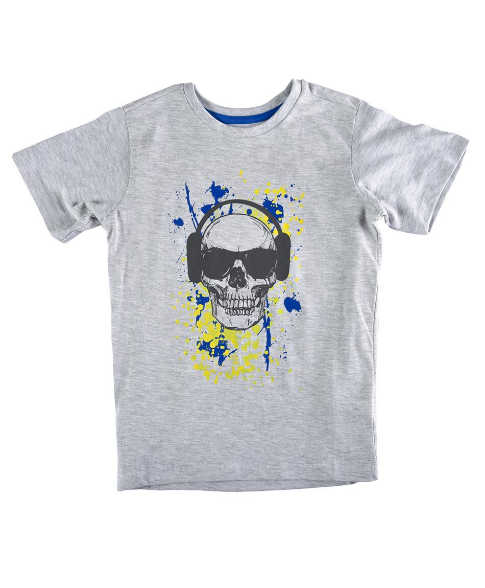 Polera manga corta estampada