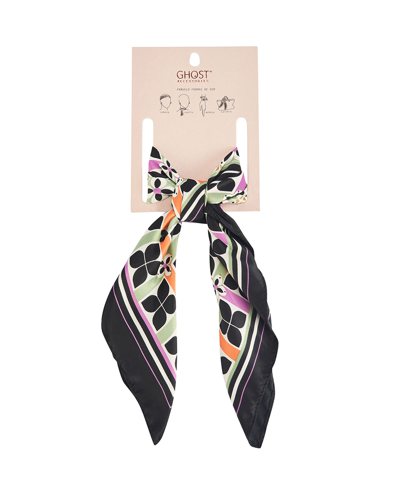 Pañuelo mujer flores patrón Pañuelo mujer flores patrón