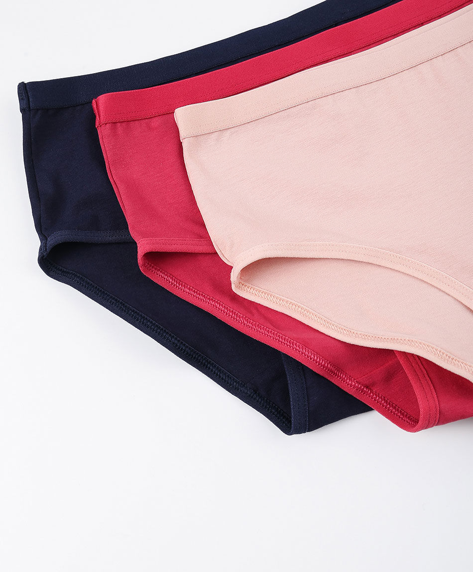 Pack 3 calzones escolar algod&oacute;n colores