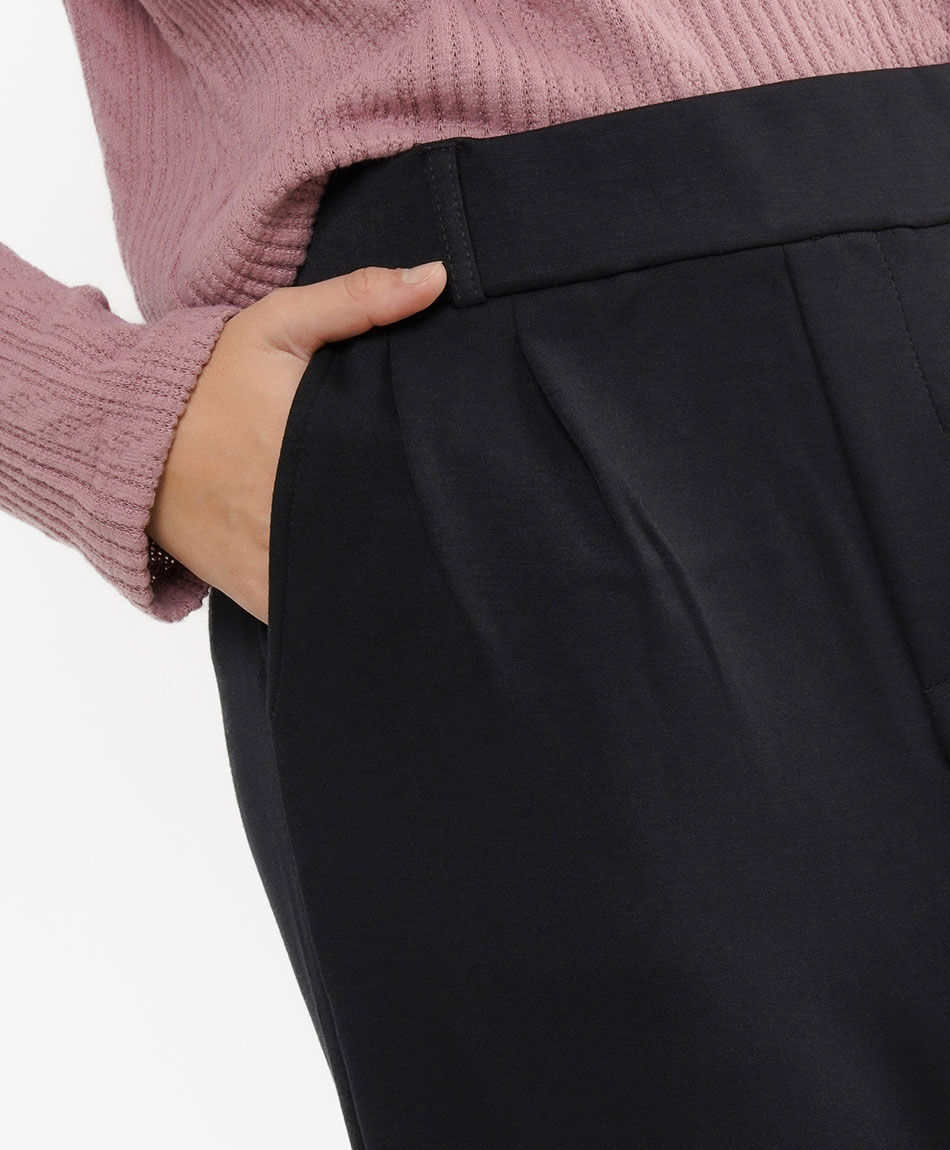 Pantal&oacute;n mujer wide leg black