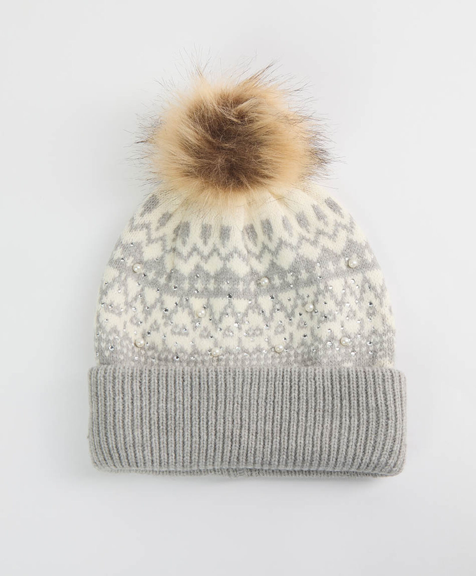 Set gorro + guantes mujer nordic gris Set gorro + guantes mujer nordic gris