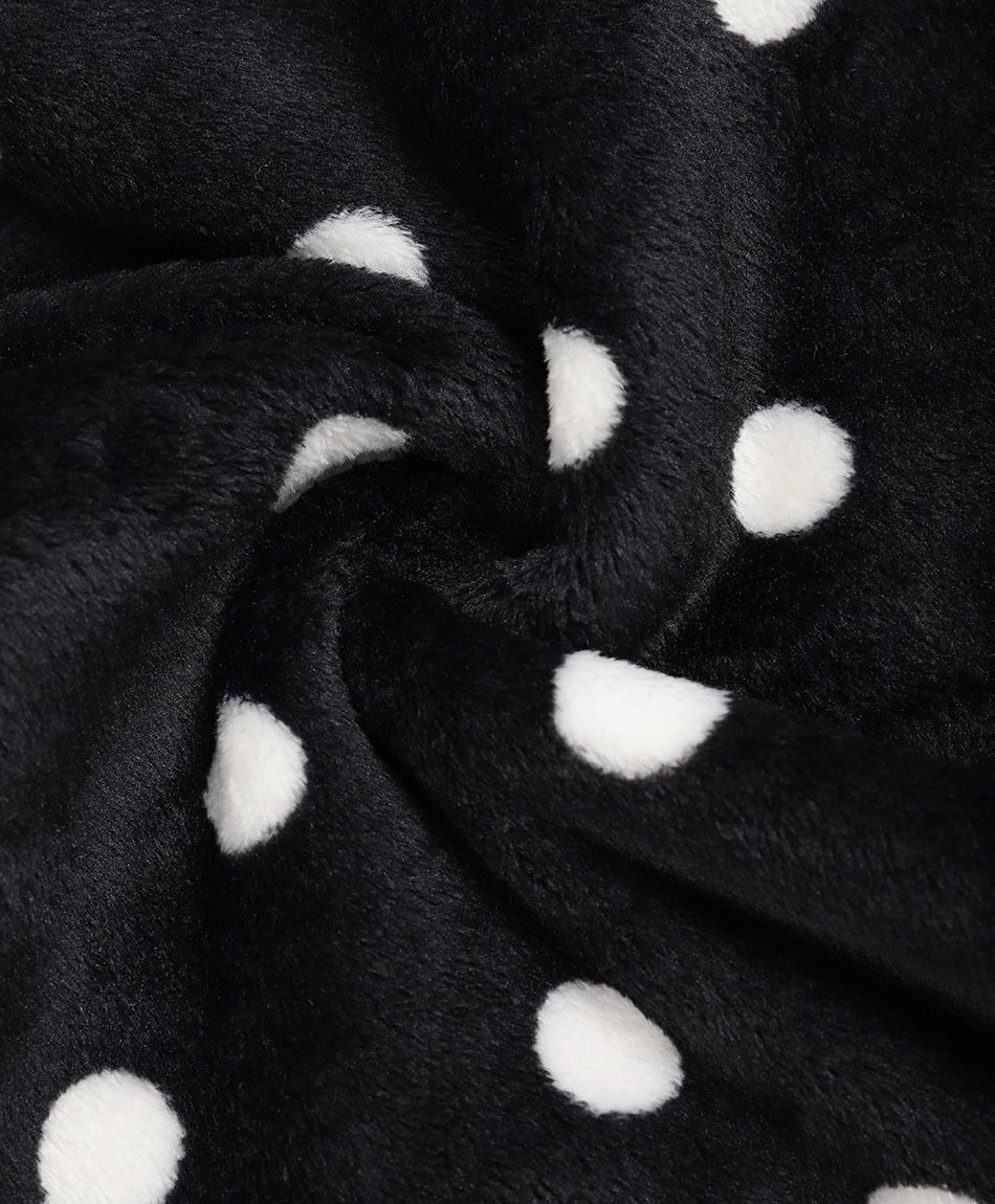 Pijama mujer coral lunares blancos