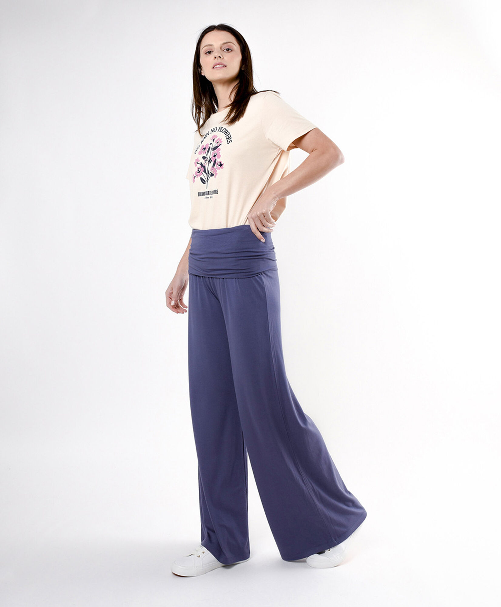 Pantalón mujer pretina doble wide Pantalón mujer pretina doble wide