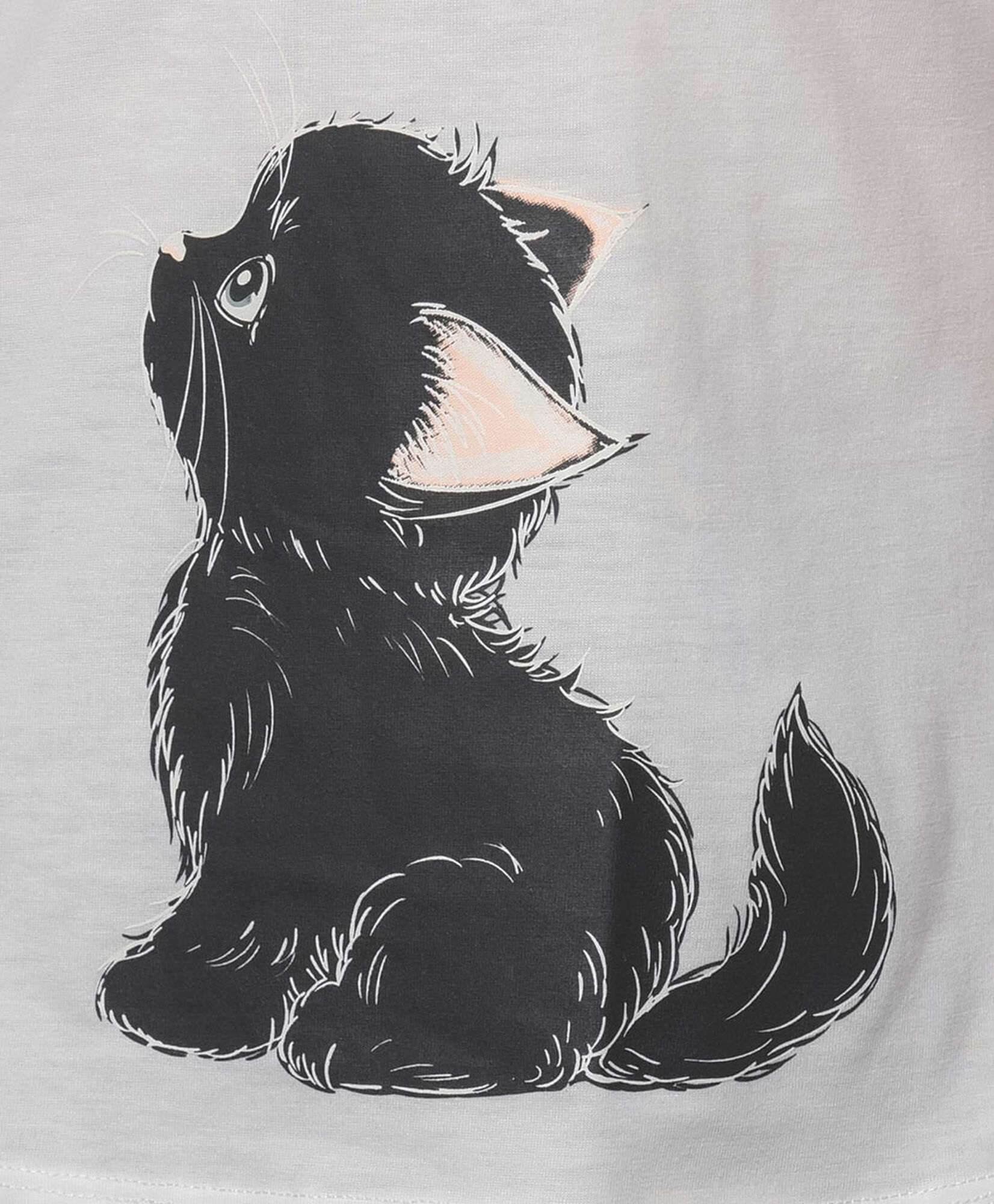 Polera mujer gato mariposa Polera mujer gato mariposa