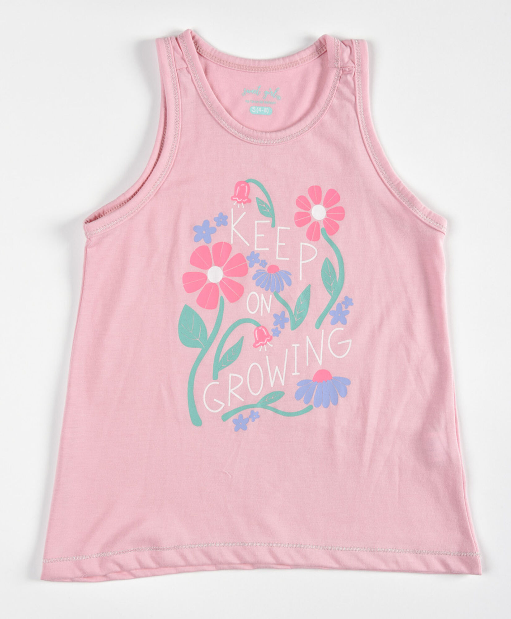 Polera niña floral sin mangas Polera niña floral sin mangas