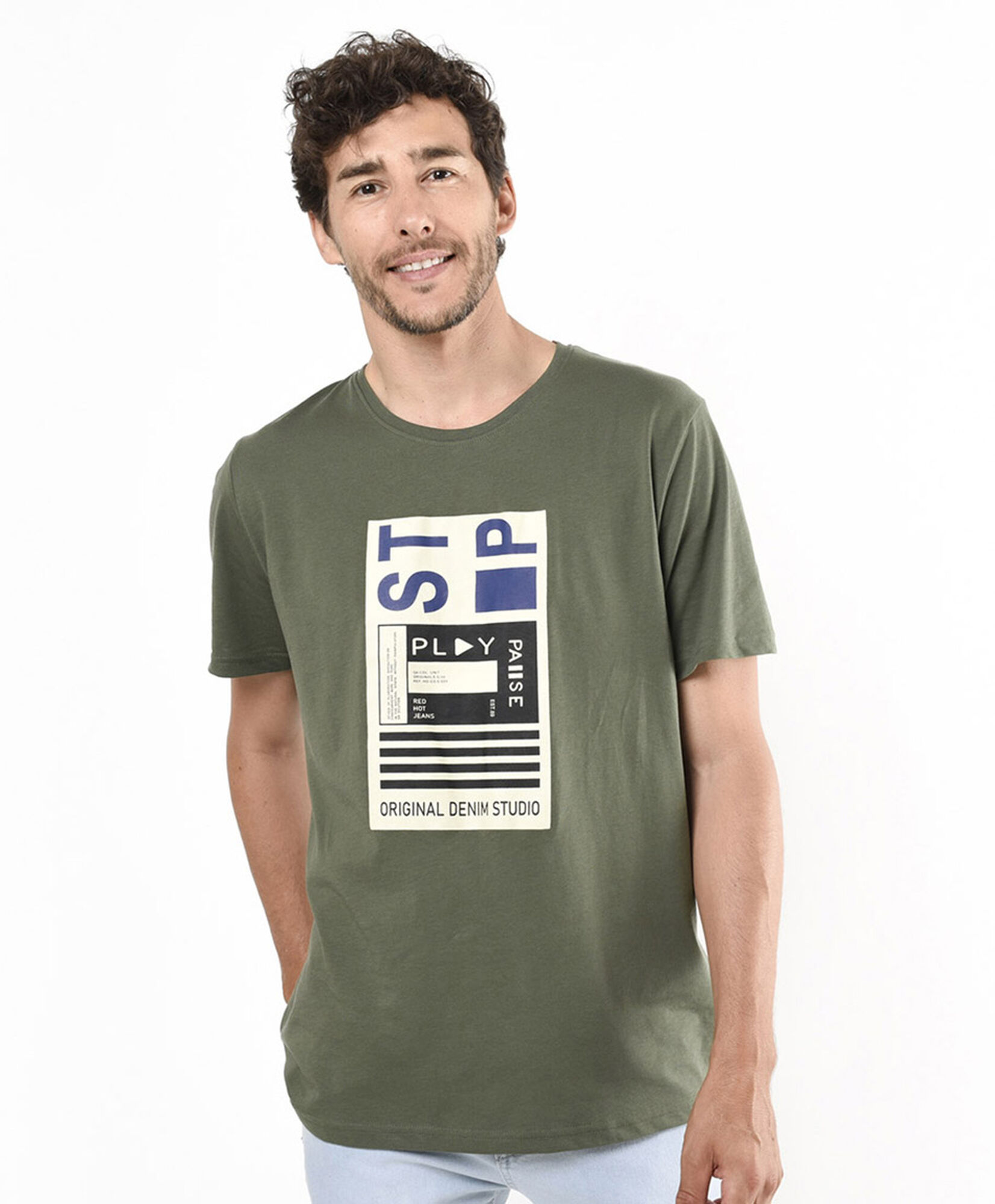 Polera hombre estampado play Polera hombre estampado play