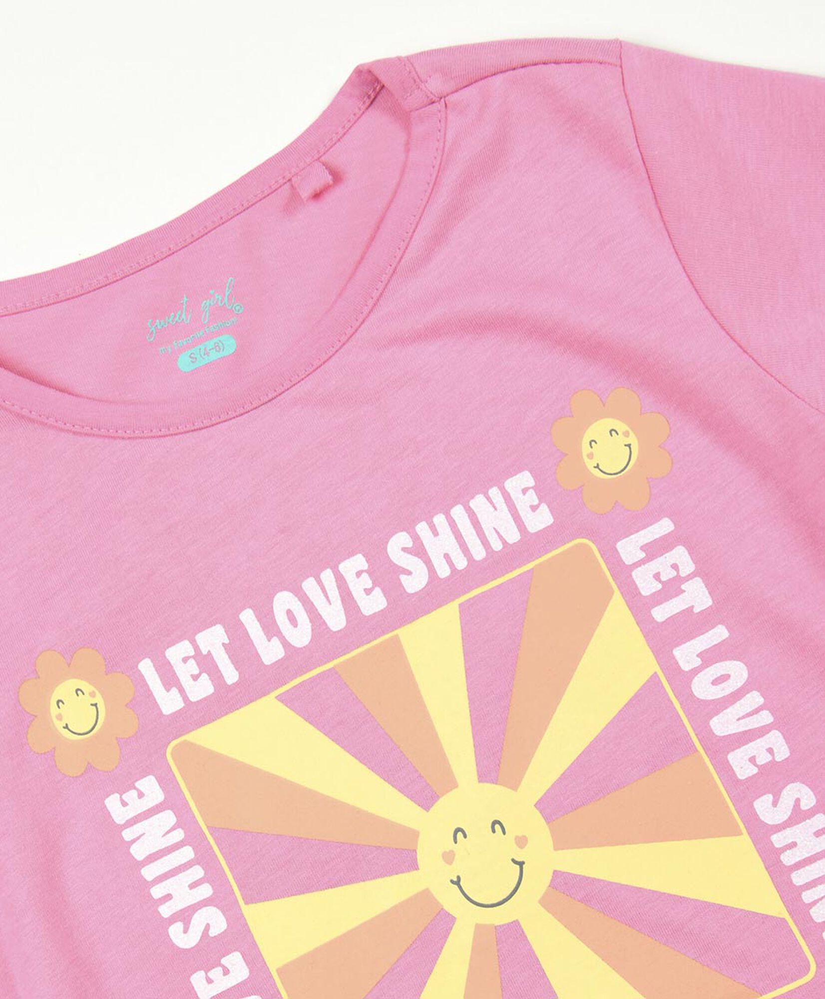 Polera niña let love shine Polera niña let love shine