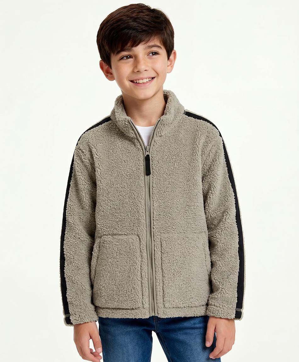 Poler&oacute;n ni&ntilde;o chiporro beige