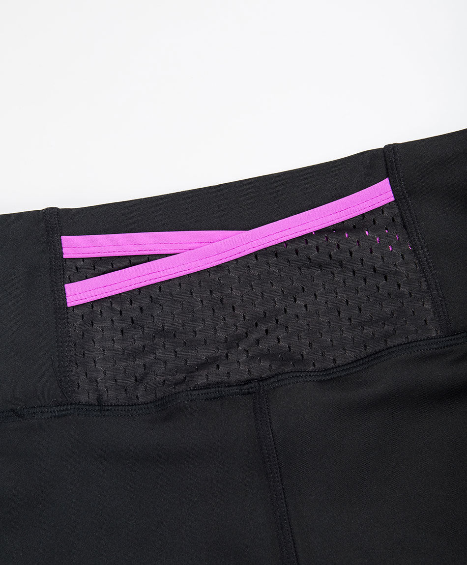 Calza deportiva mujer piping rosado malla
