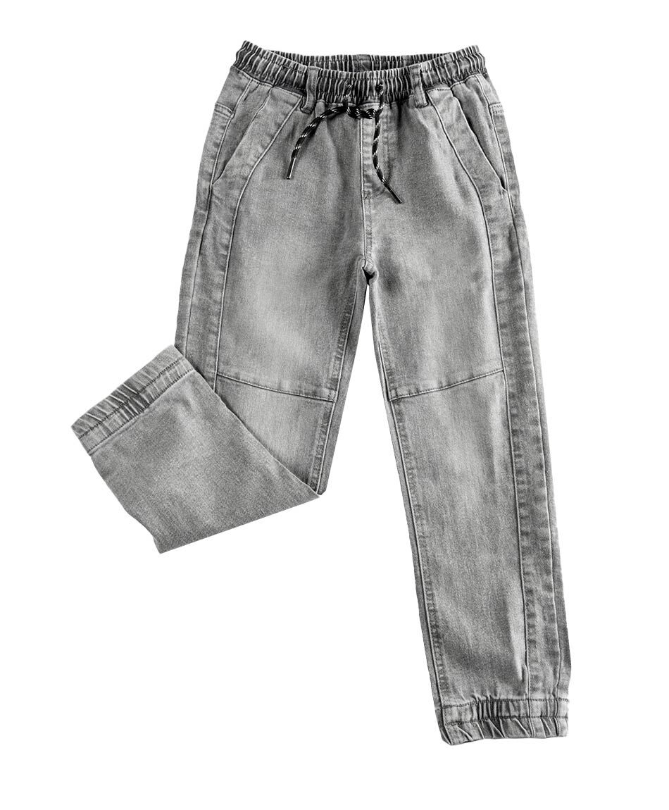 Jeans ni&ntilde;o jogger desgastado