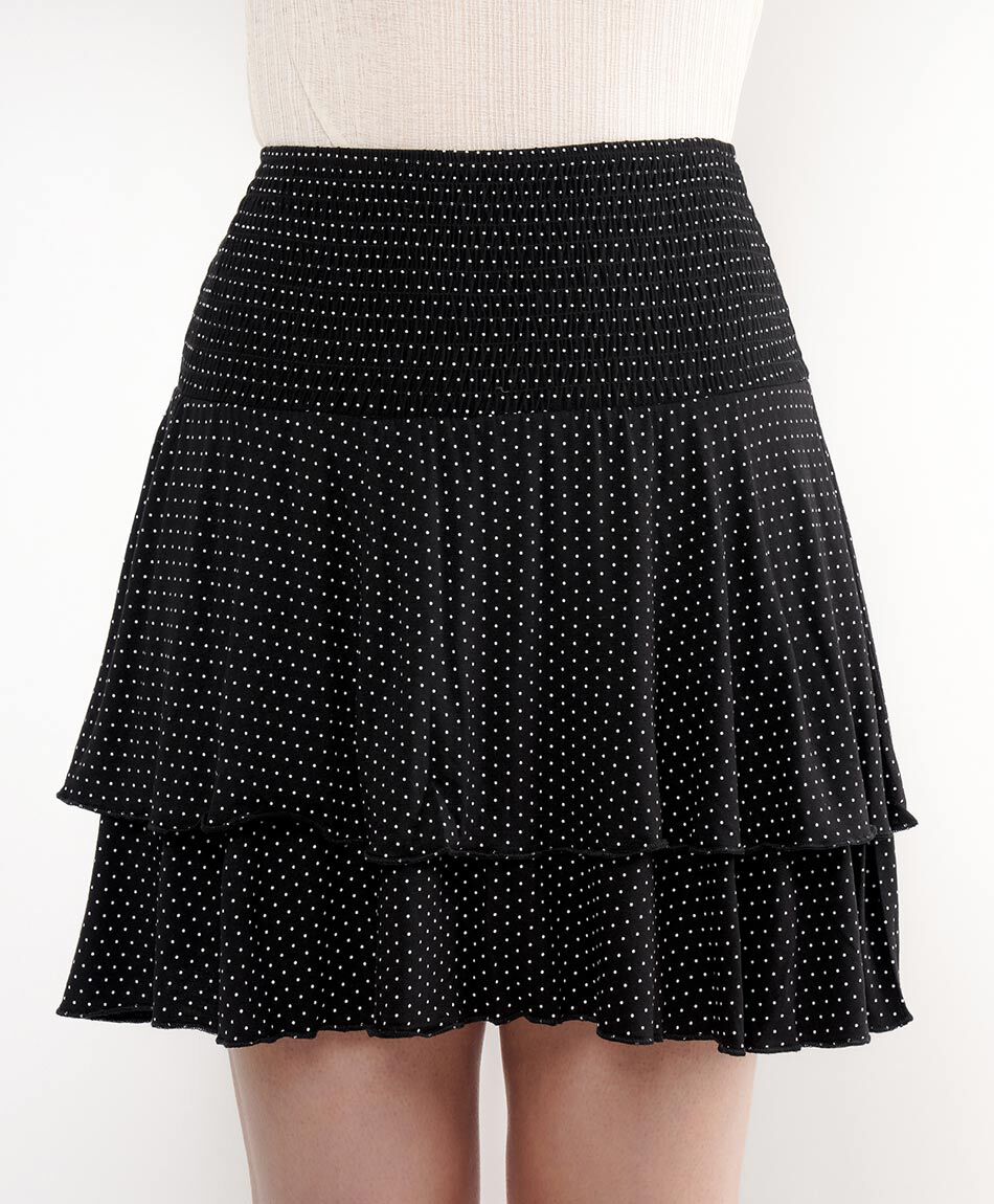 Mini falda mujer short pisos puntos